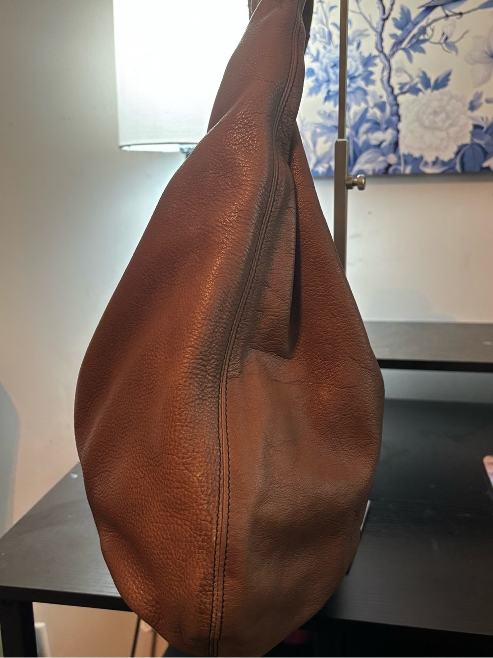 Authentic FURLA Brown Pebbled Leather Hobo Bag Excellent Condition-Italian Made - Picture 3 of 15
